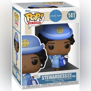 Funko Pop! Ad Icons: Pan Am Stewardess with a Blue Bag Vinyl Figure